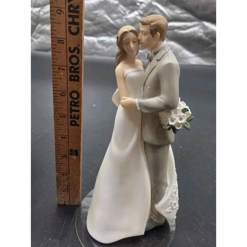 Roman Wedding Cake Topper - Blessings Of Love By Karen Hahn Caucasian Couple